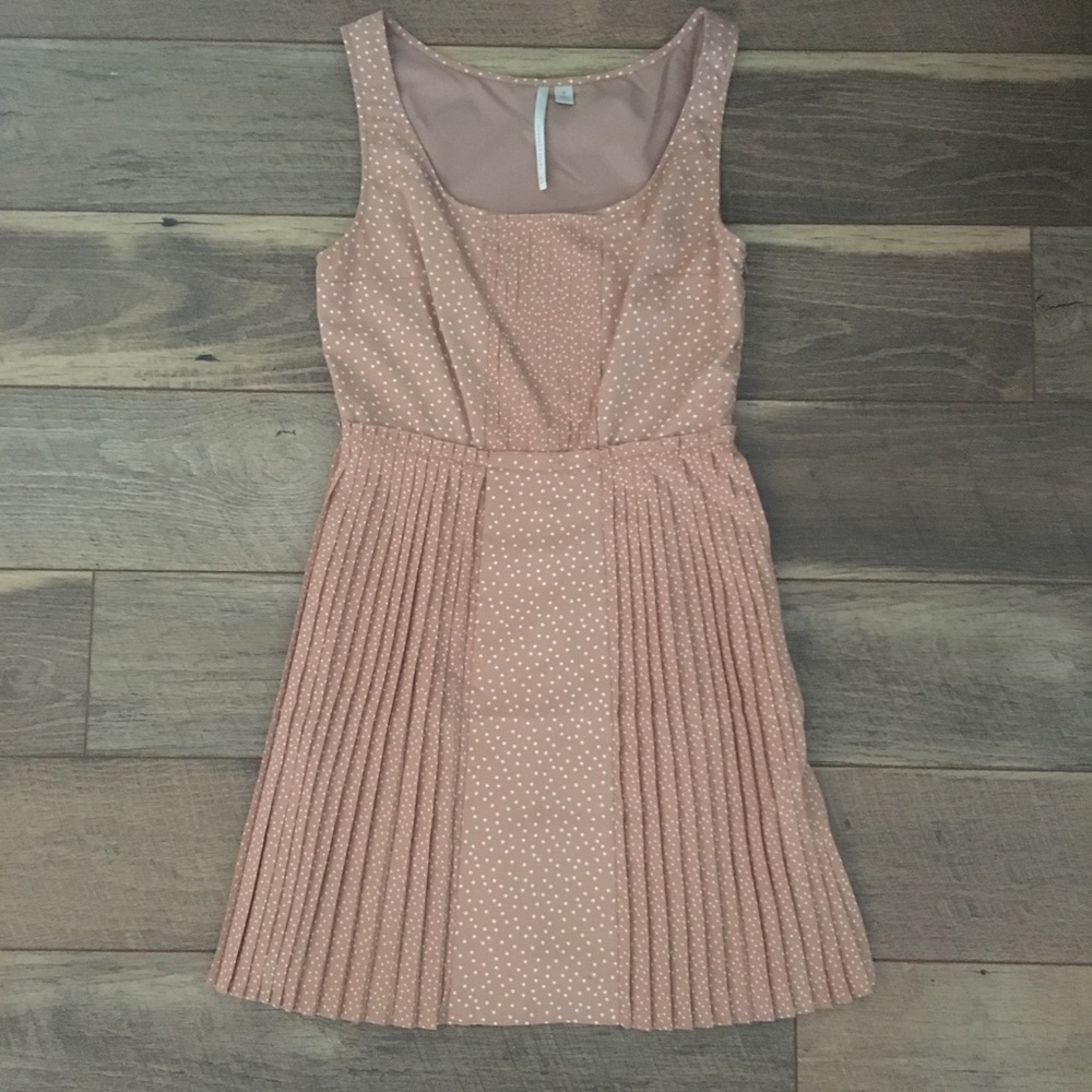 Lauren Conrad Blush Polka Dot Dress